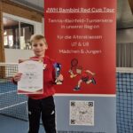 TCBW Youngster Mats Kaars beim 1. JWH-Red-Cup-Turnier in Hude erfolgreich