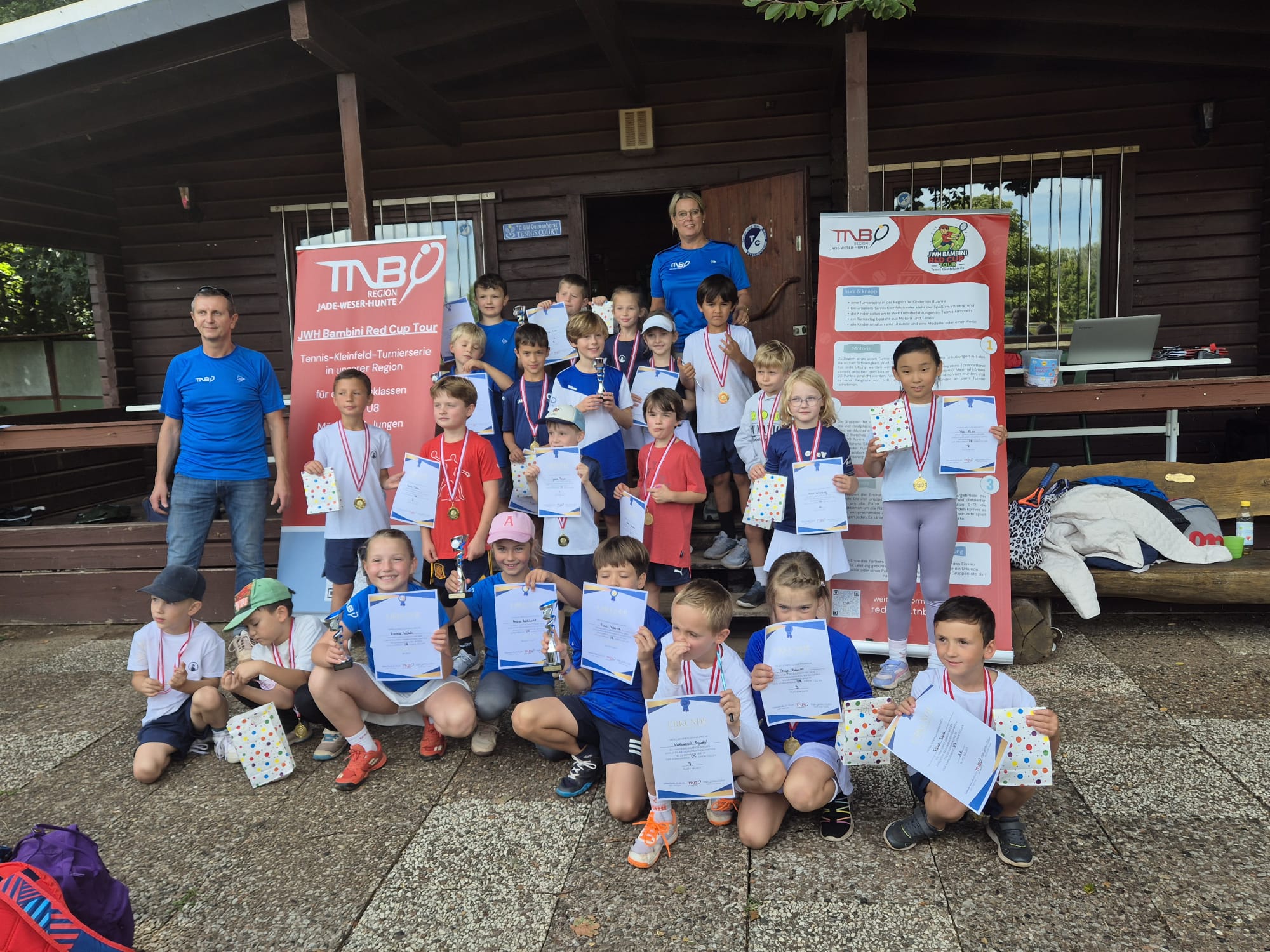 Regionsmeisterschaften Jade-Weser-Hunte der Jüngsten beim TCBW Delmenhorst